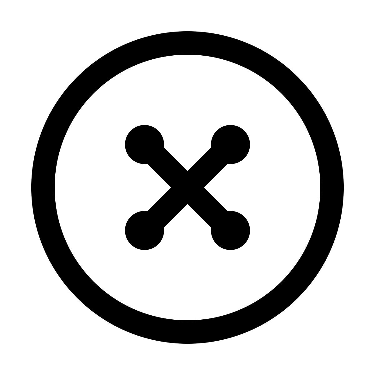 иконка кнопка windows 11 outline стиль