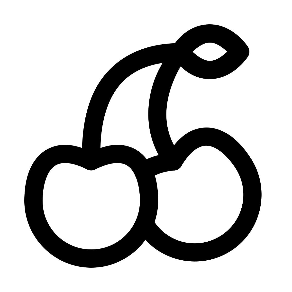 windows 11 outline style вишня icon