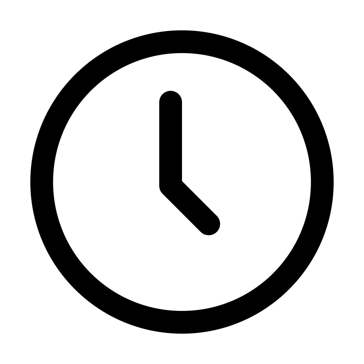 windows 11 outline style часы icon