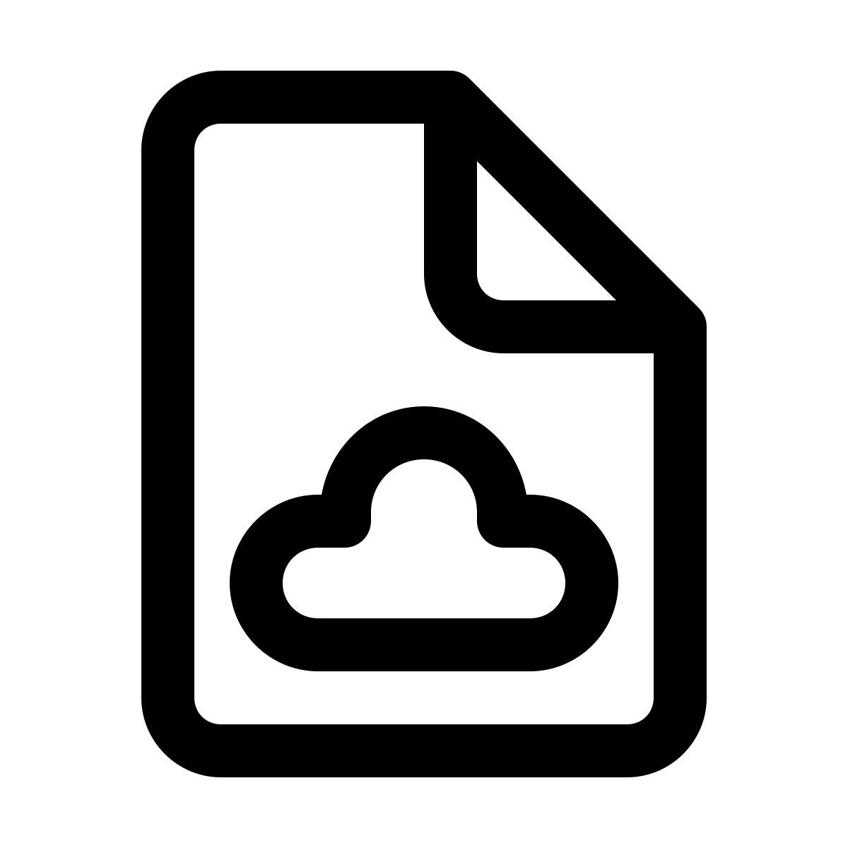windows 11 outline style облачный файл icon