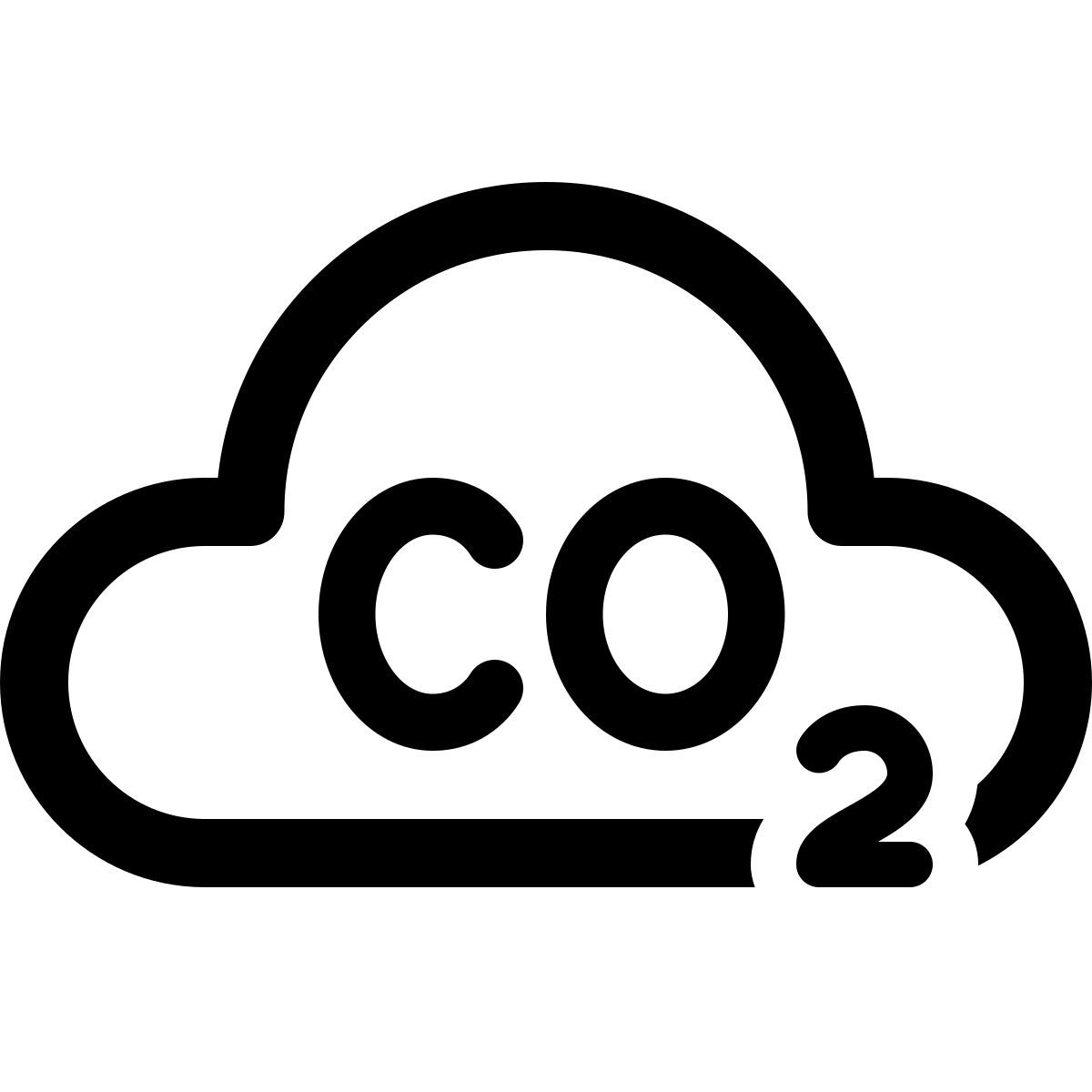 windows 11 outline style co2 icon