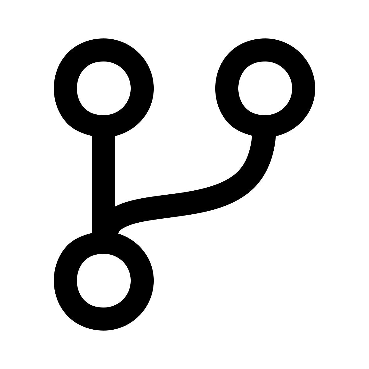 windows 11 outline style форк icon