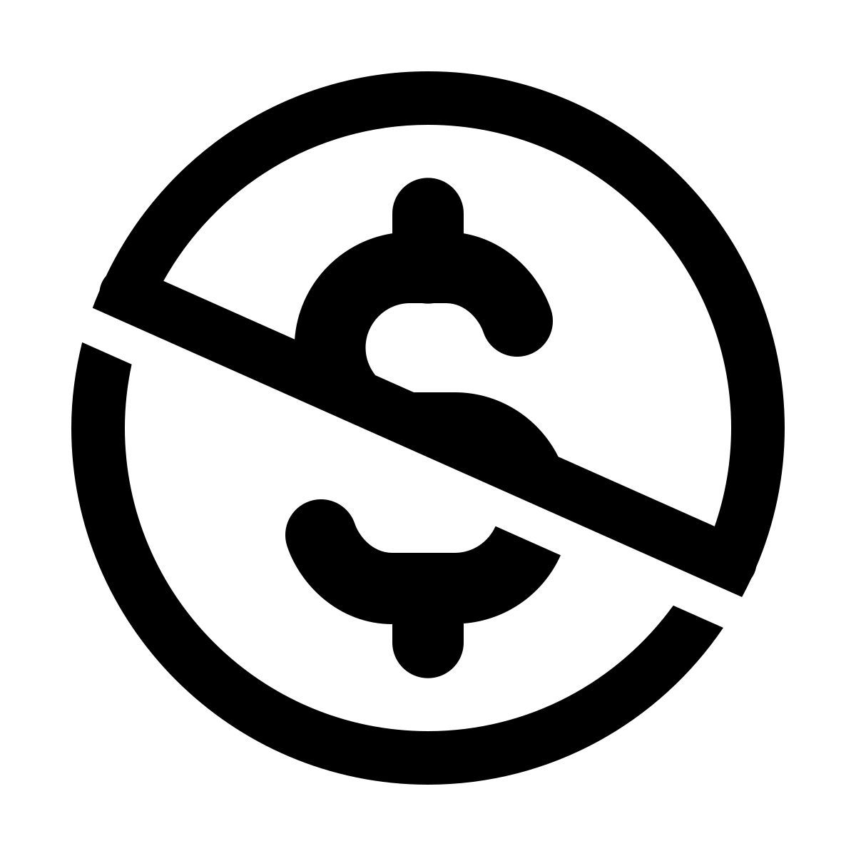 windows 11 outline style creative commons nc icon