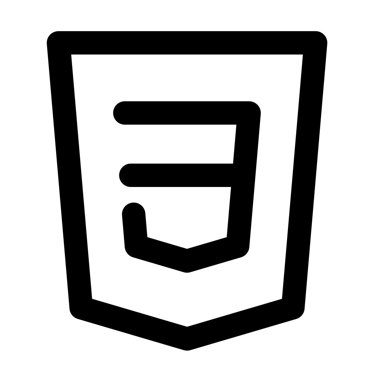 windows 11 outline style css3 icon