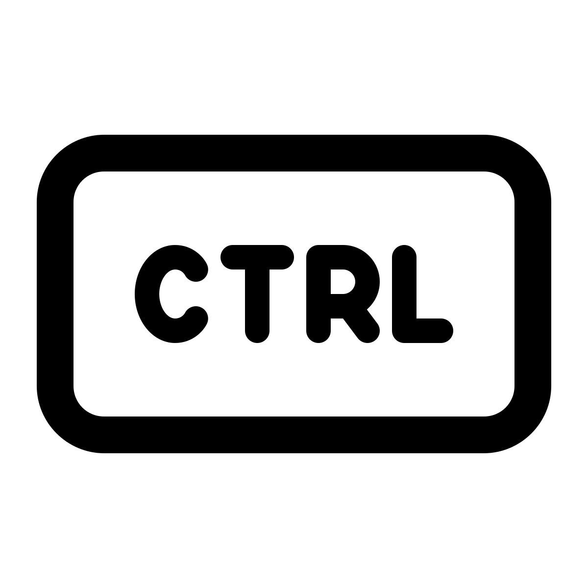 windows 11 outline style ctrl icon