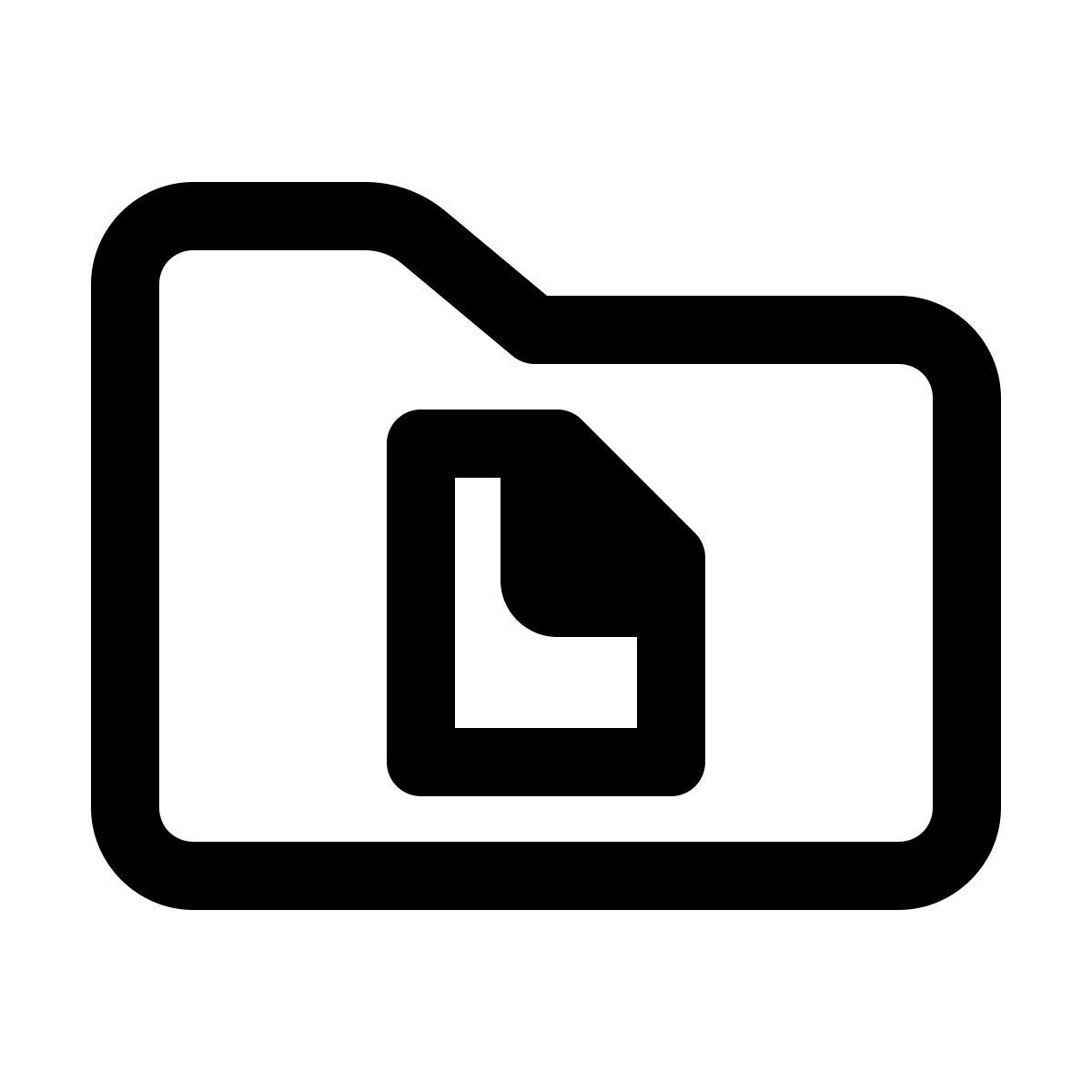 windows 11 outline style папка документов icon