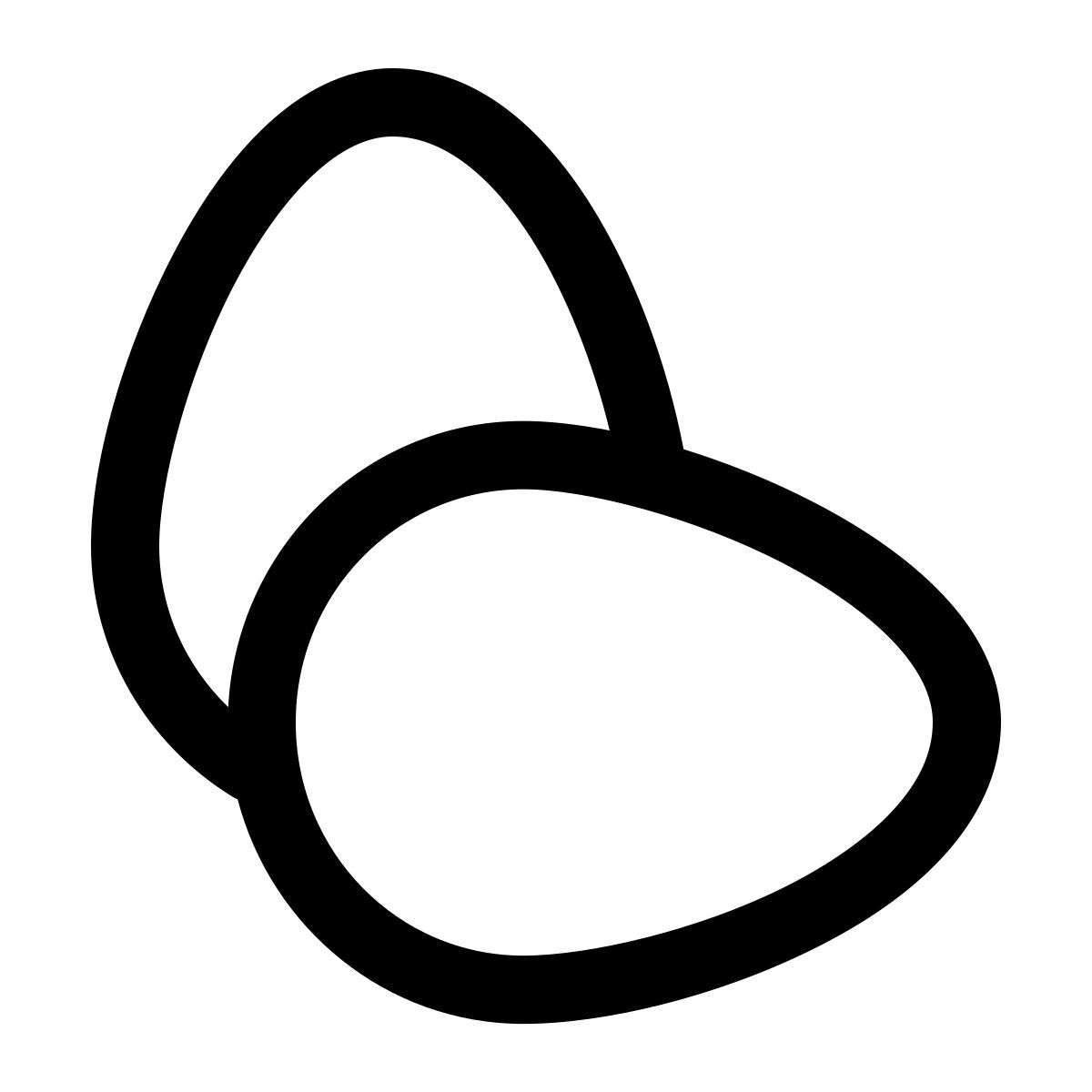 windows 11 outline style яйца icon