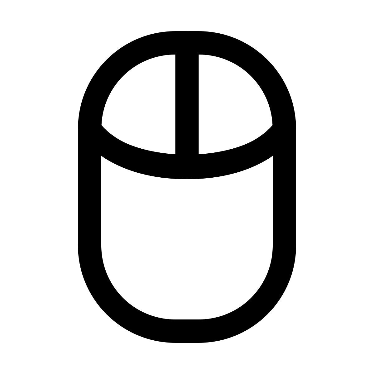 windows 11 outline style мышь icon