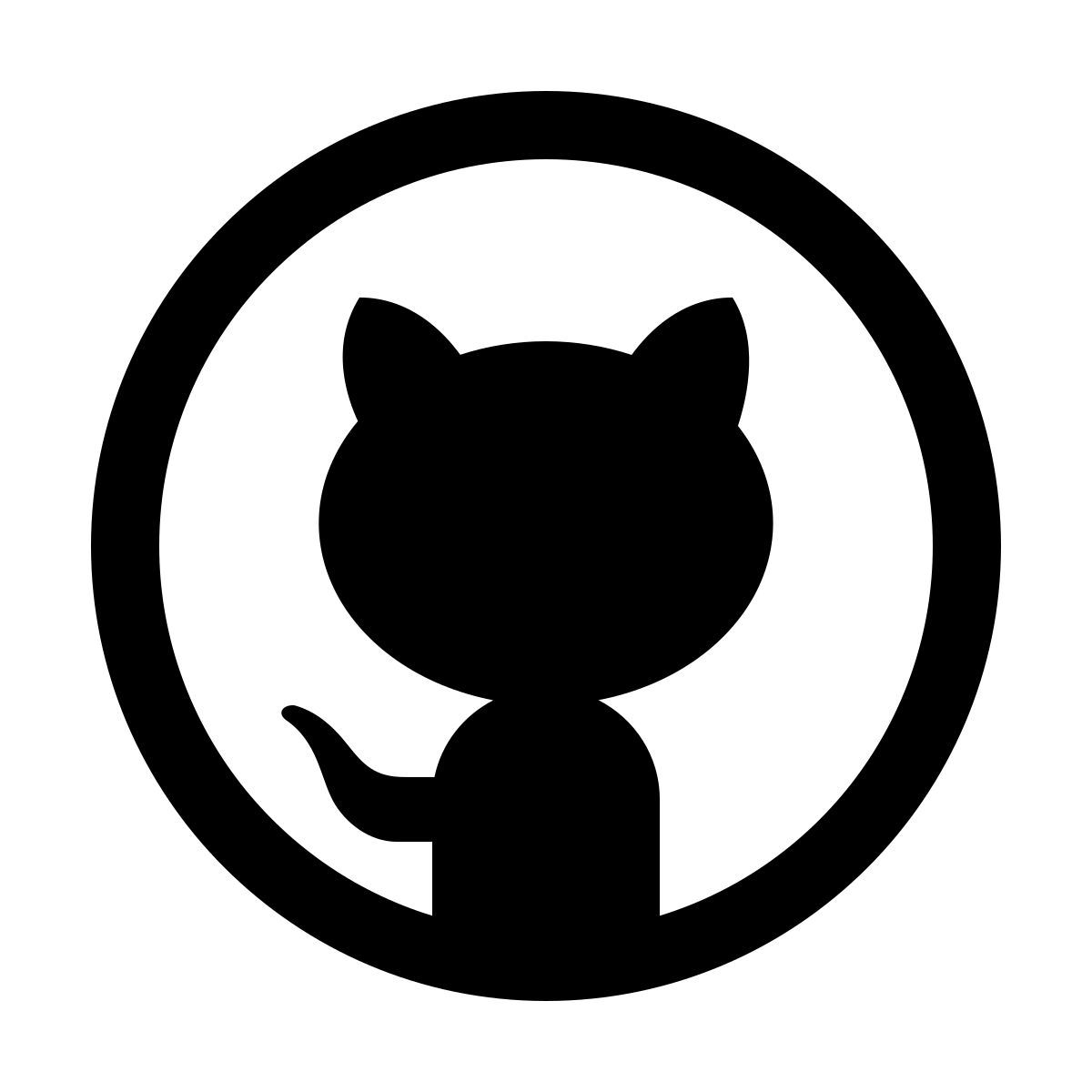 windows 11 outline style github icon