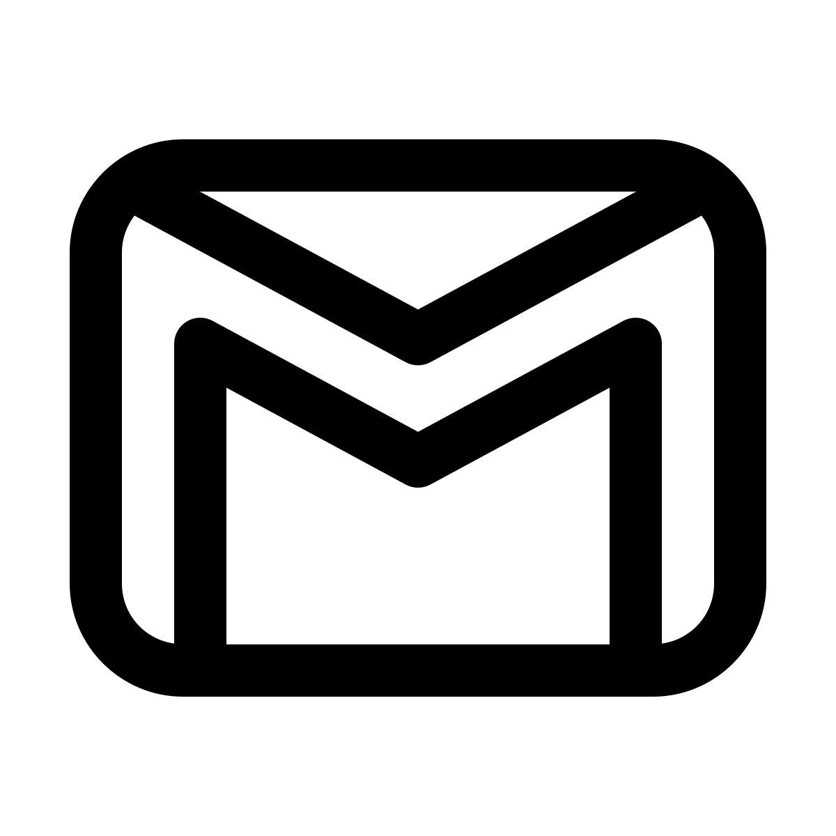 windows 11 outline style gmail icon