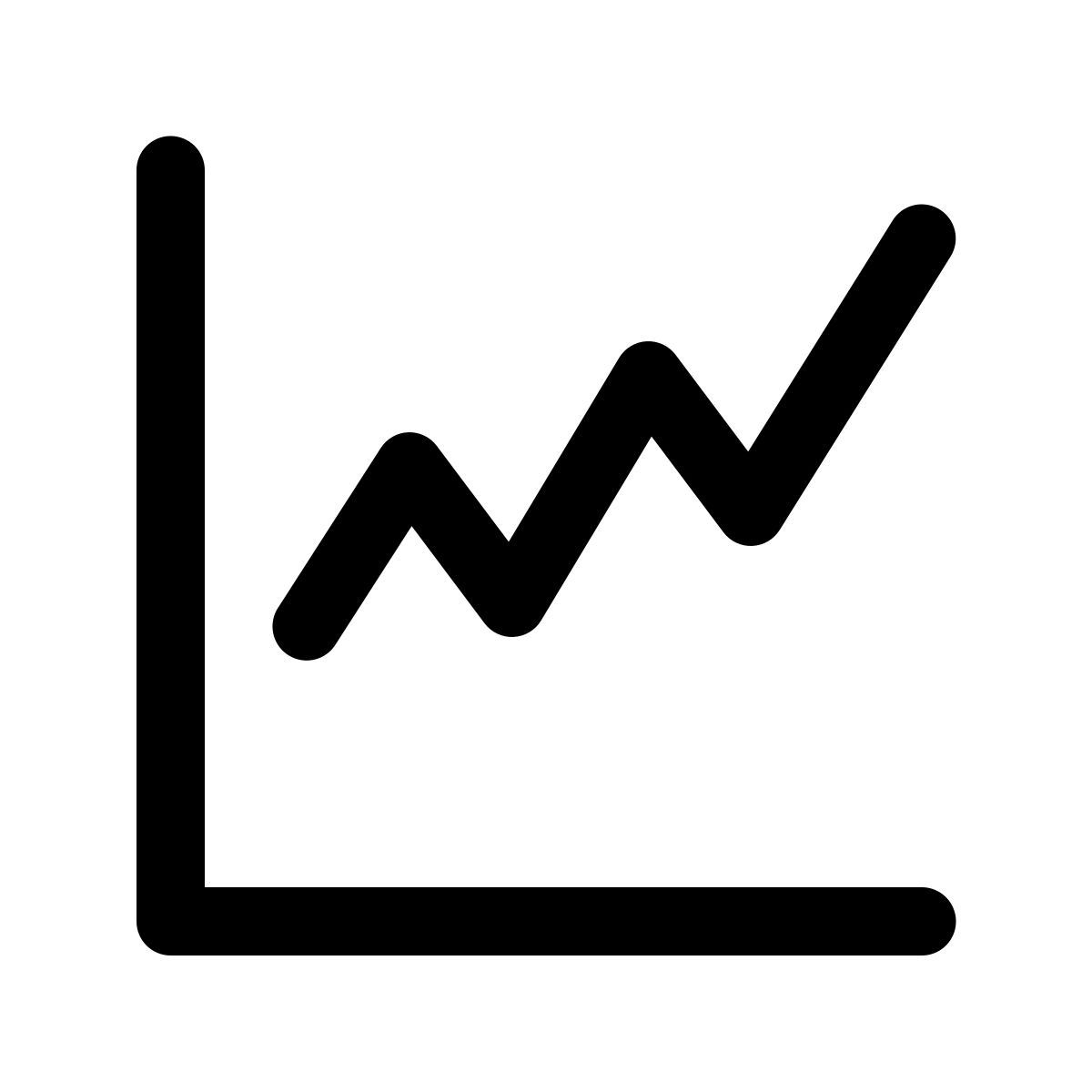 windows 11 outline style график icon