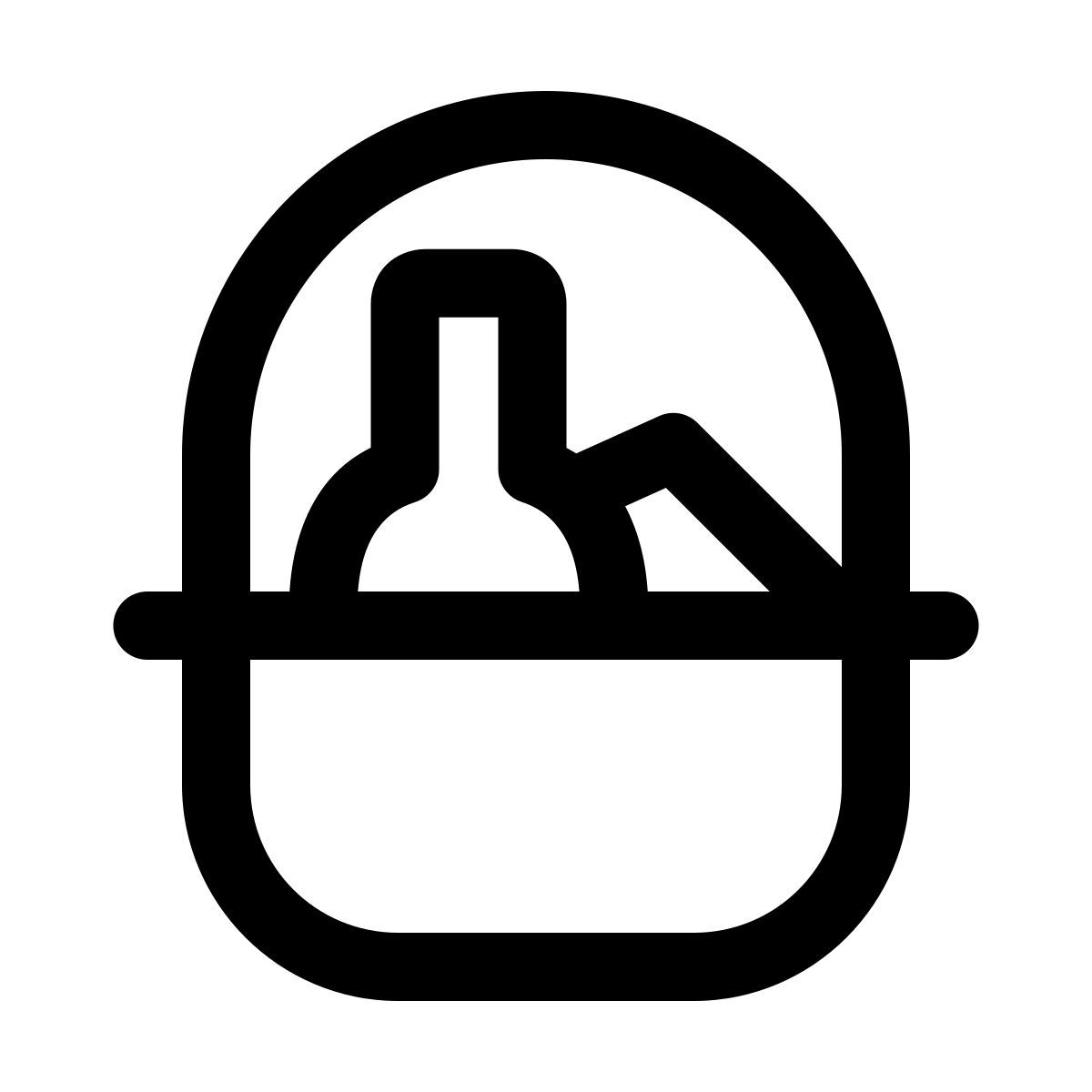 windows 11 outline style корзина icon