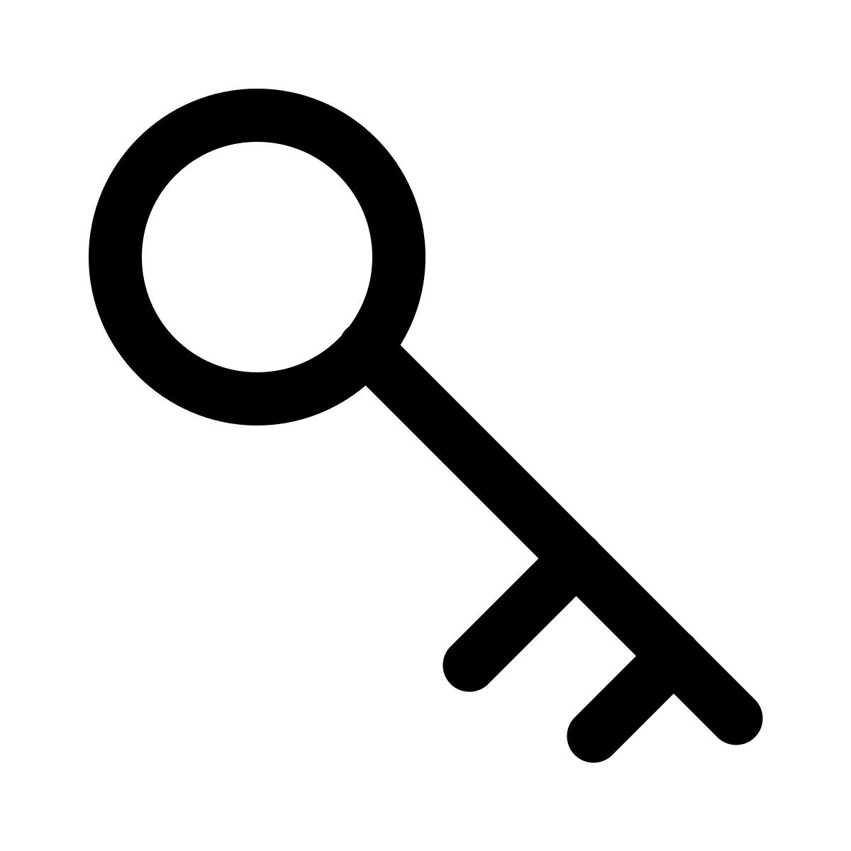 windows 11 outline style ключ icon