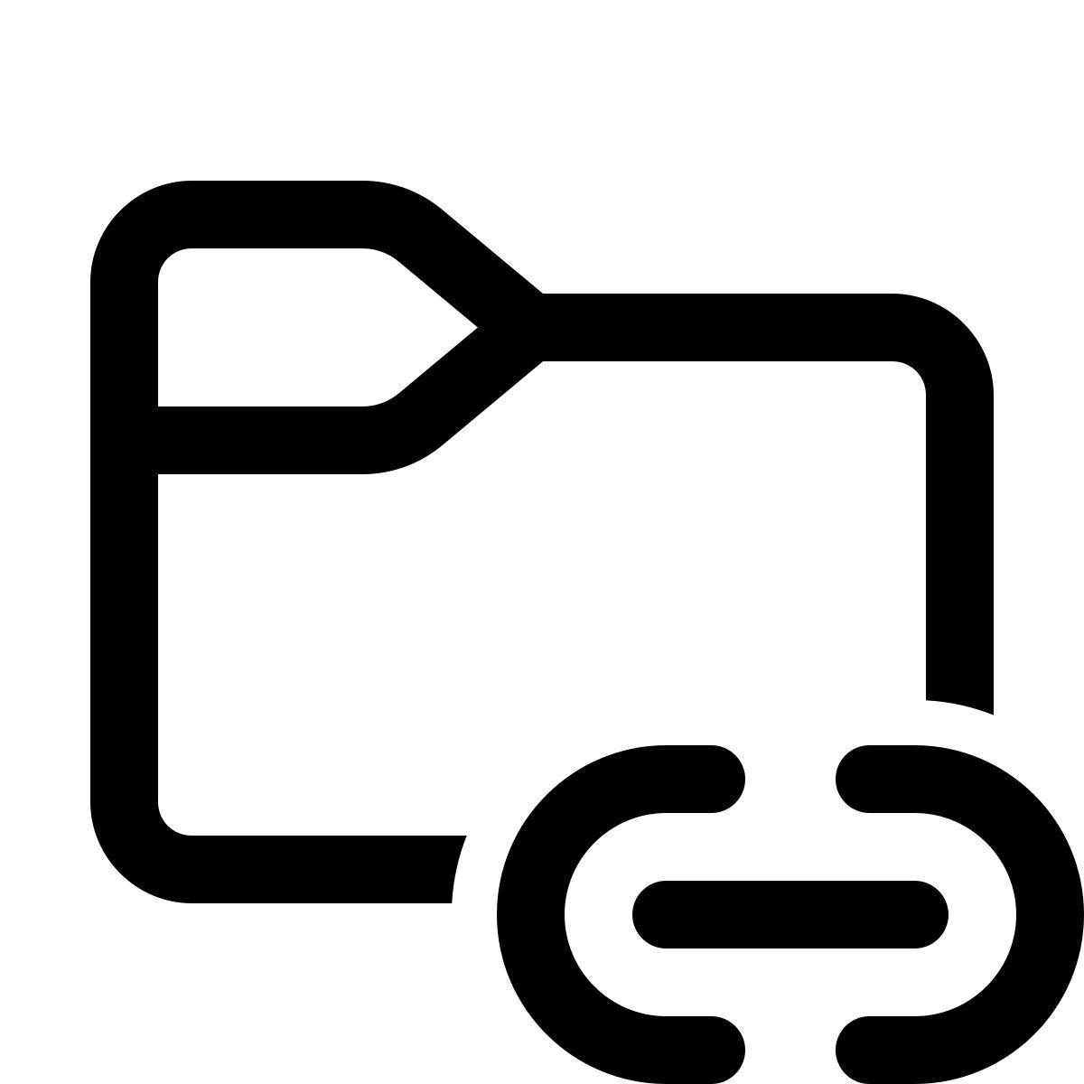 windows 11 outline style папка ссылок icon