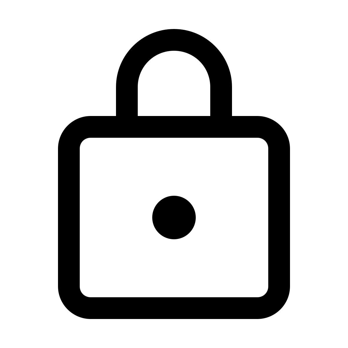 windows 11 outline style замок icon