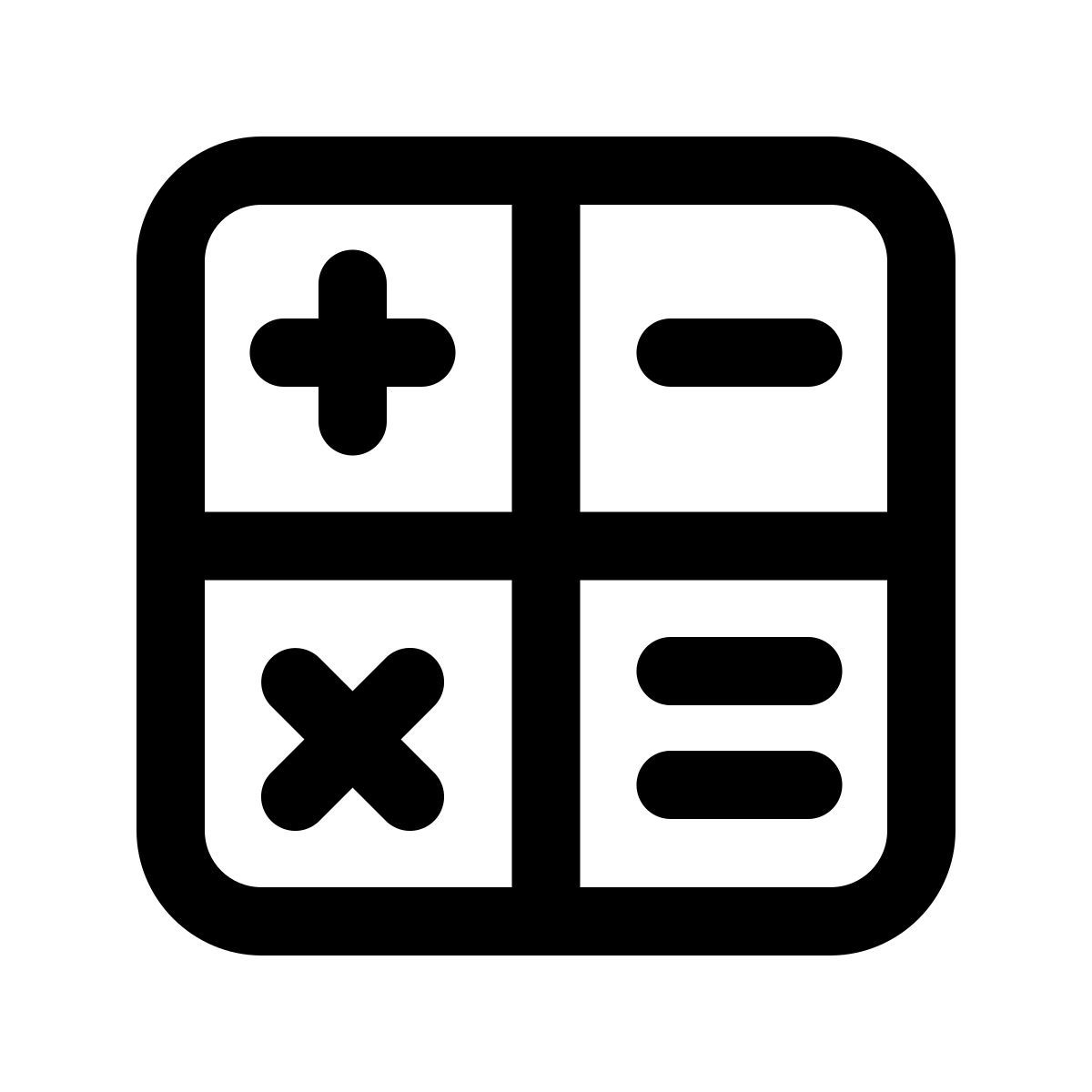 windows 11 outline style математика icon