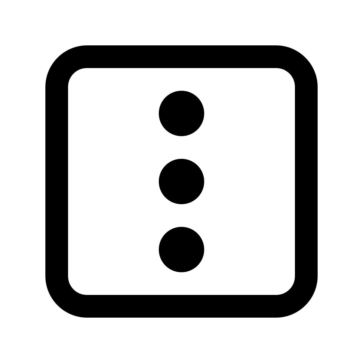 windows 11 outline style меню в квадрате icon