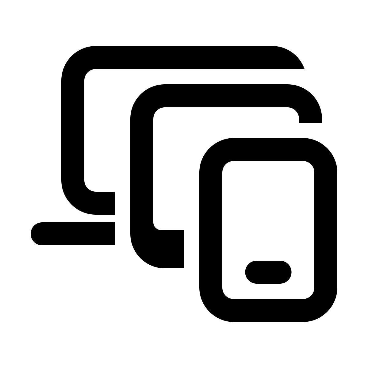windows 11 outline style несколько устройств icon