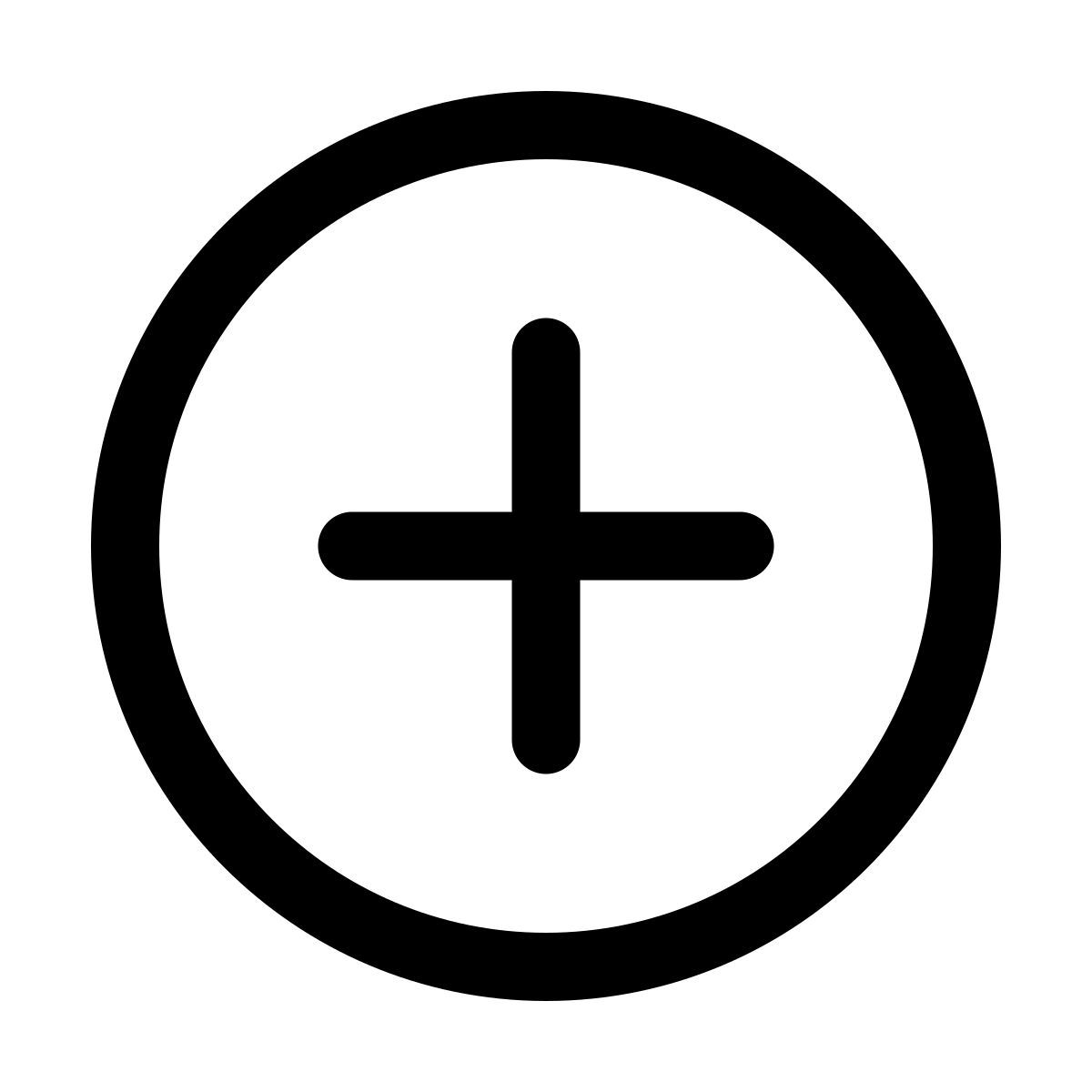 windows 11 outline style плюс icon
