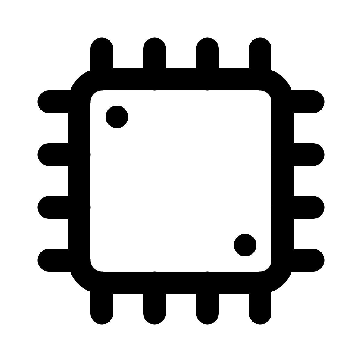 windows 11 outline style процессор icon