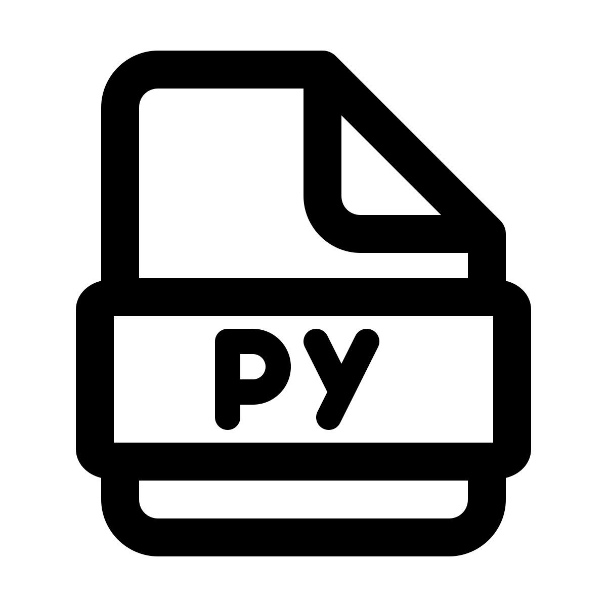 windows 11 outline style python файл icon