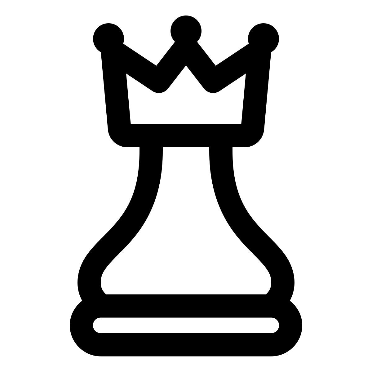 windows 11 outline style королева icon