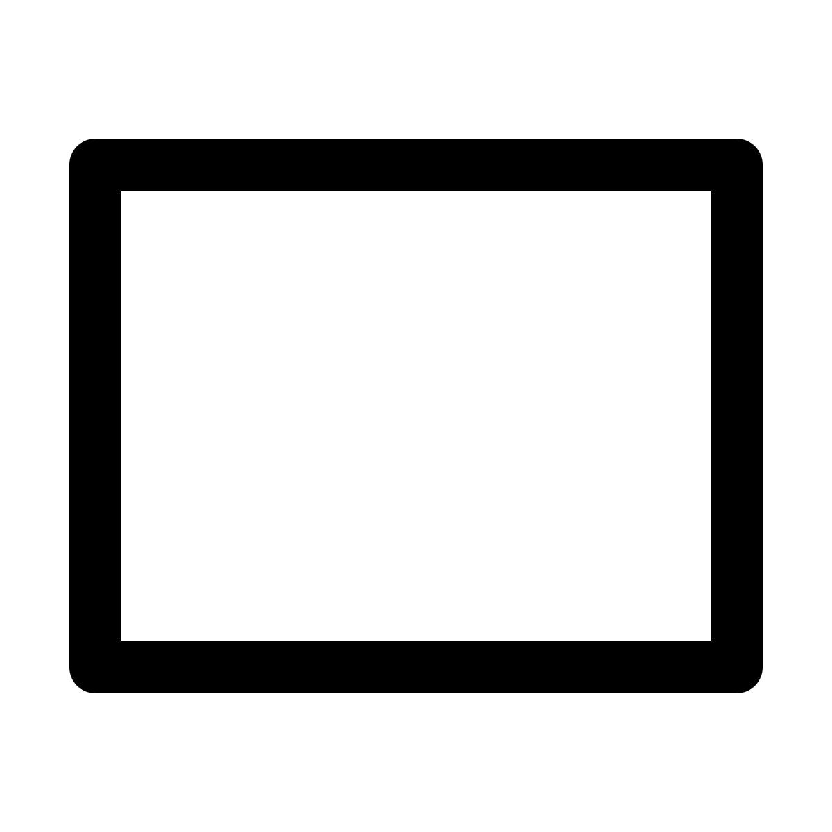 windows 11 outline style прямоугольник icon