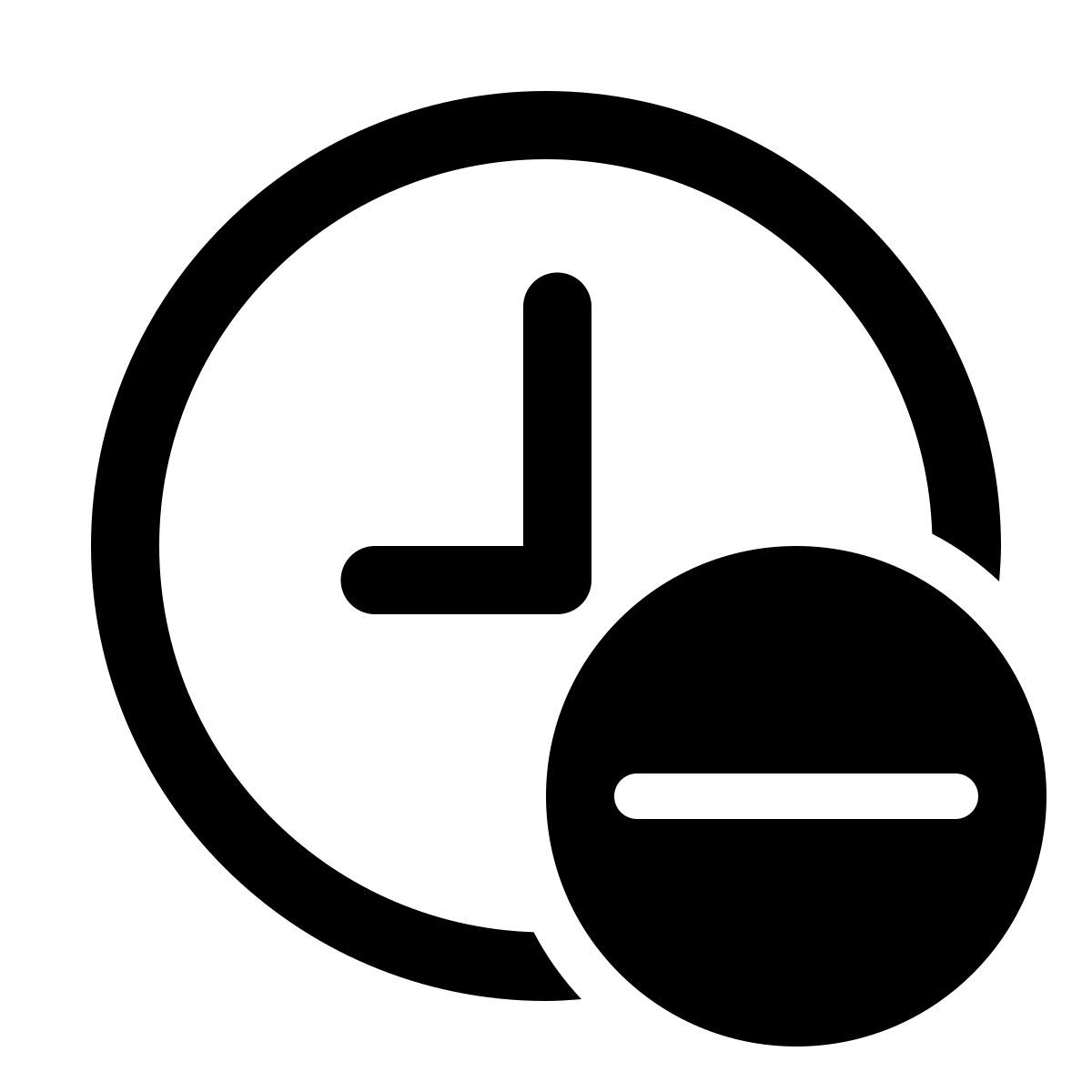 иконка удалить часы windows 11 outline стиль