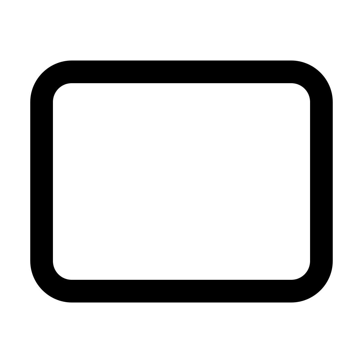 windows 11 outline style прямоугольник с закругленными углами icon