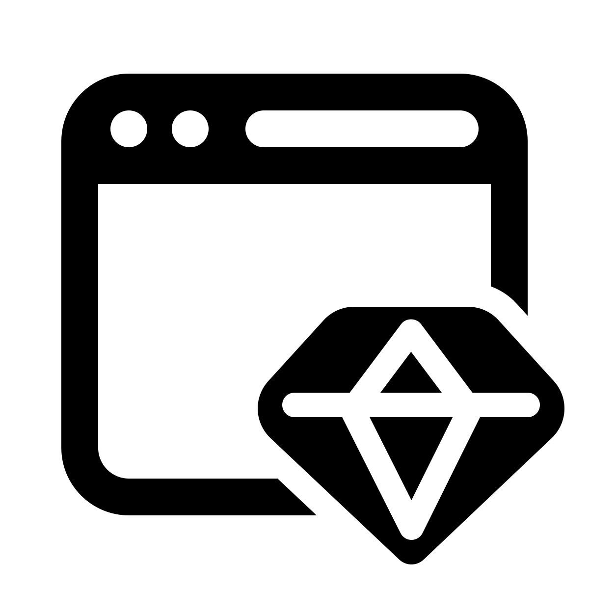 windows 11 outline style веб сайт на ruby icon