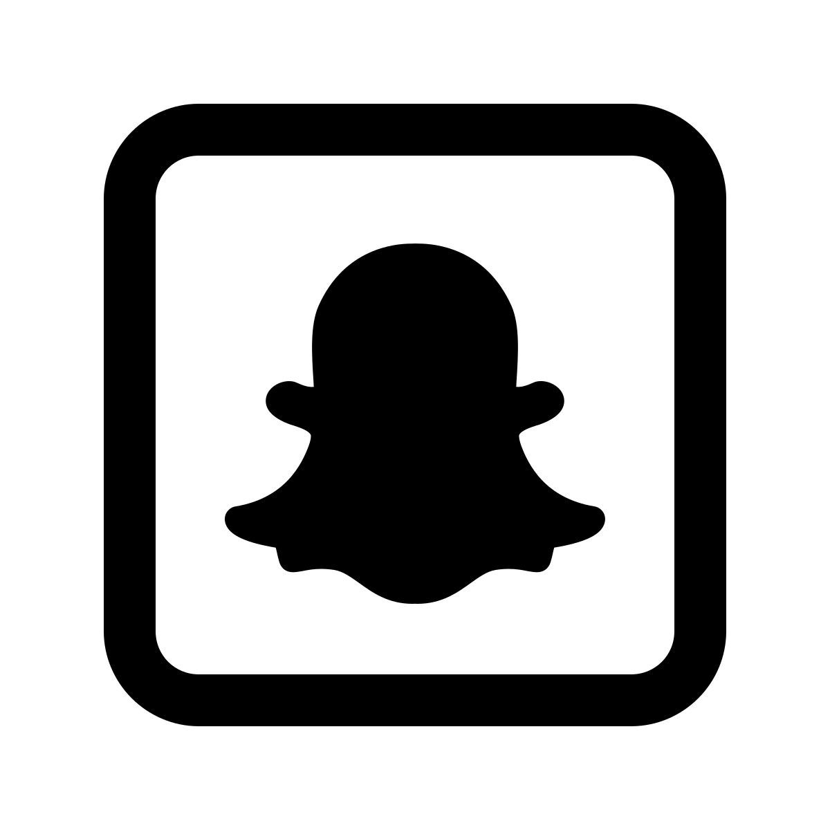 windows 11 outline style snapchat в квадрате icon