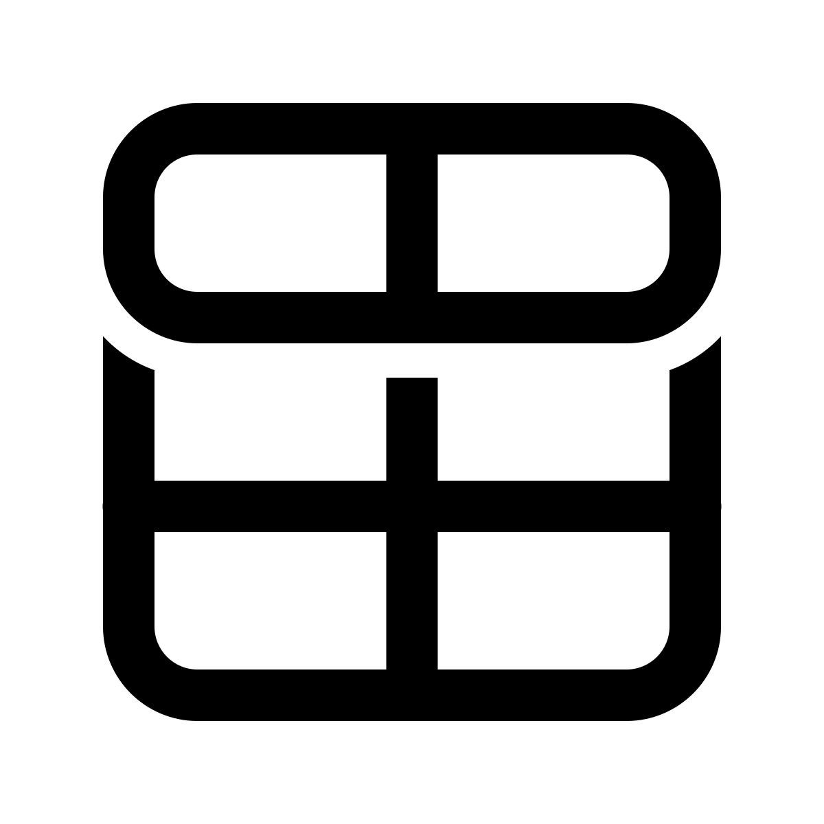 иконка разбить ячейки windows 11 outline стиль