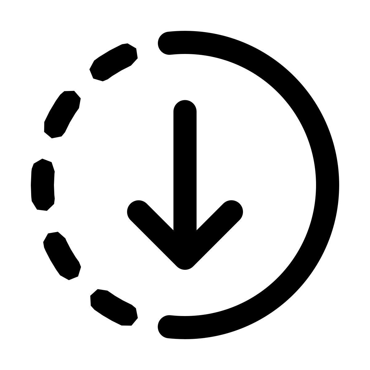 windows 11 outline style отправить прогресс icon