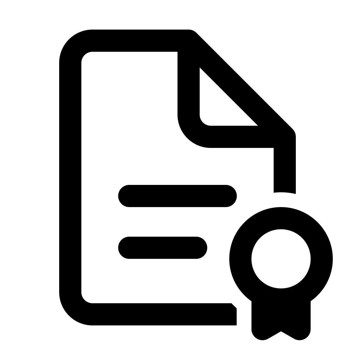 windows 11 outline style документ победителя icon