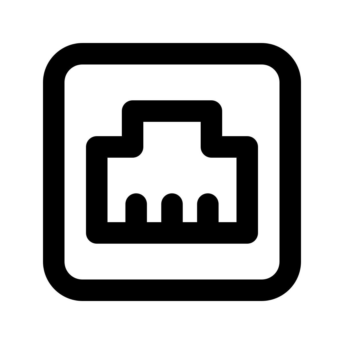 windows 11 outline style проводная сеть icon