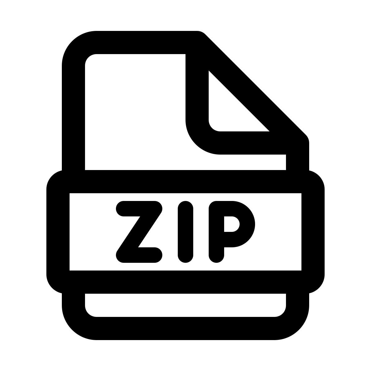 windows 11 outline style zip icon