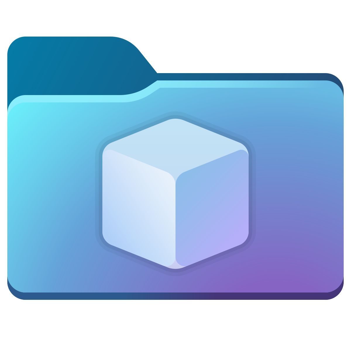 windows 11 color style папка 3d объектов icon