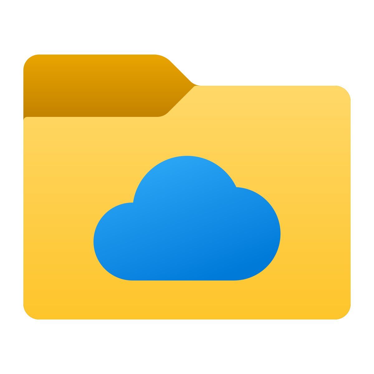 windows 11 color style облачная папка icon