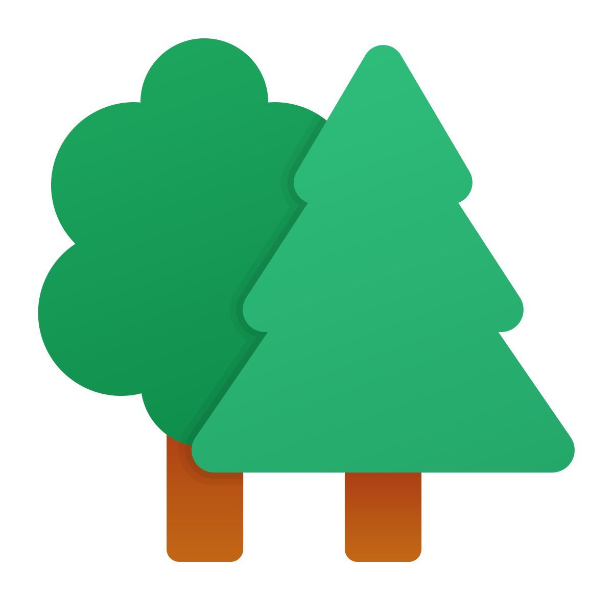 windows 11 color style лес icon