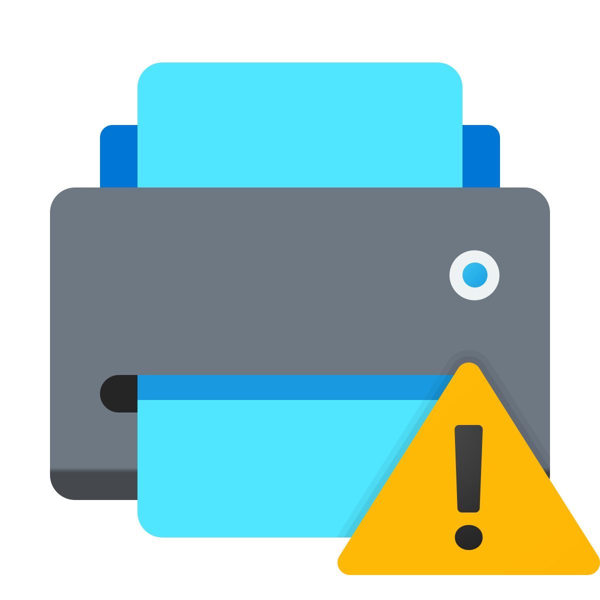 иконка ошибка принтера windows 11 color стиль