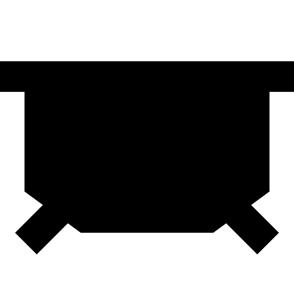 forma bold filled sharp style ванна icon