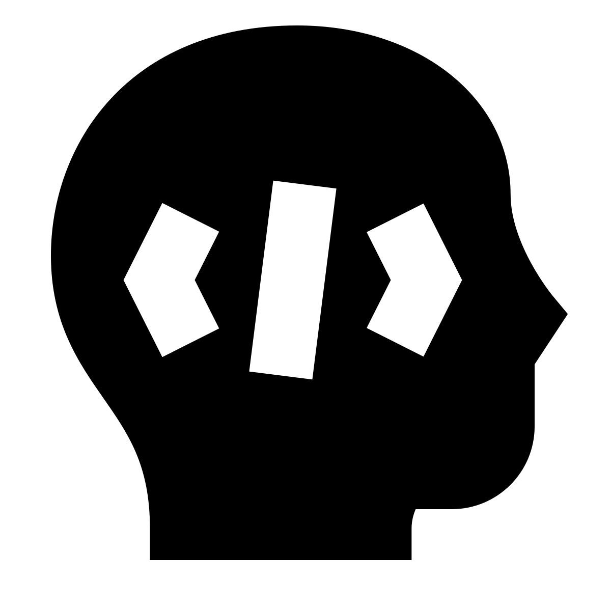 forma bold filled sharp style dev icon
