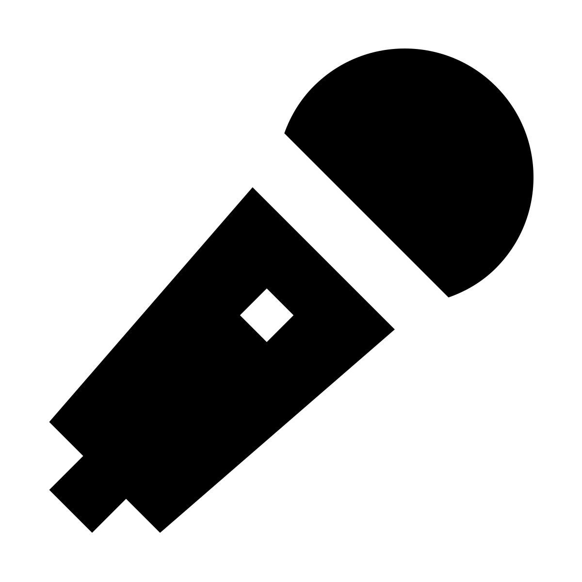 forma bold filled sharp style микрофон icon
