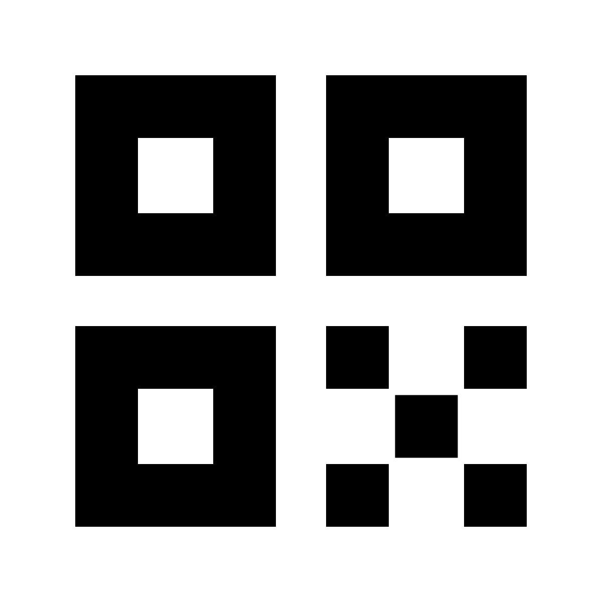 forma bold filled sharp style qr код icon