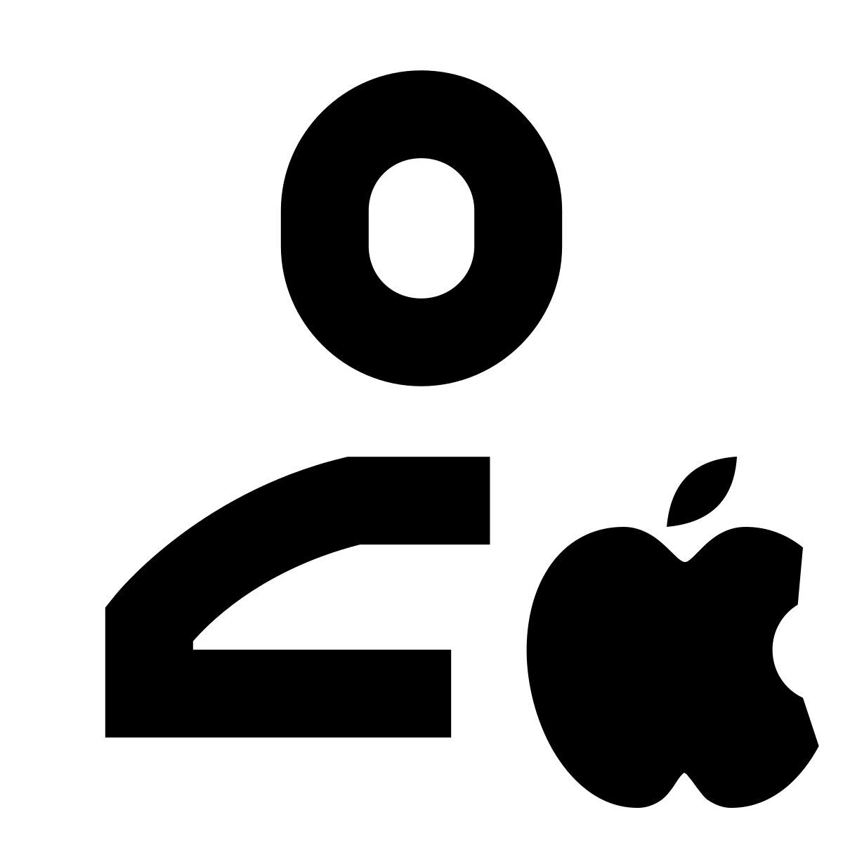 forma bold sharp style пользователь apple icon