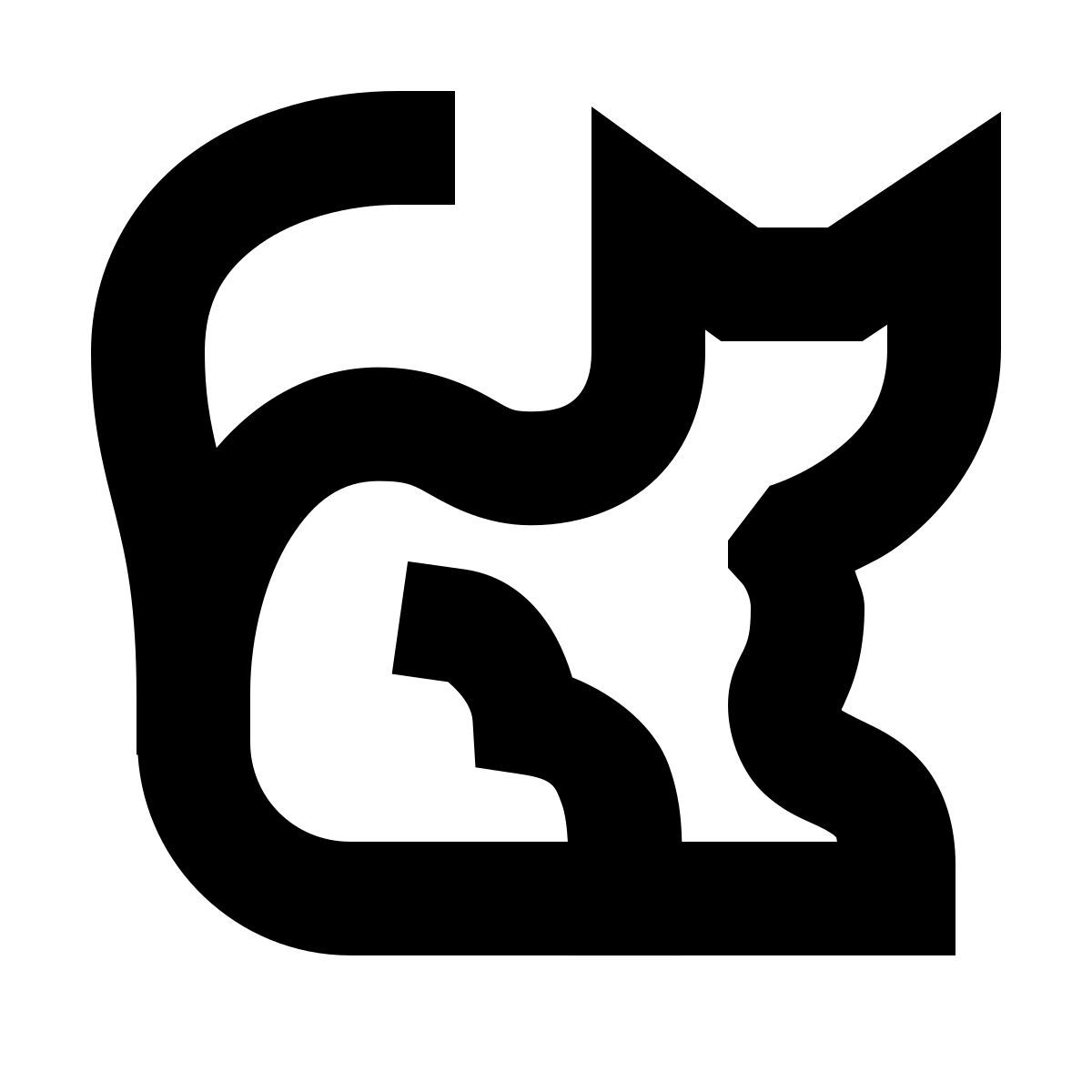 forma bold sharp style кошка icon