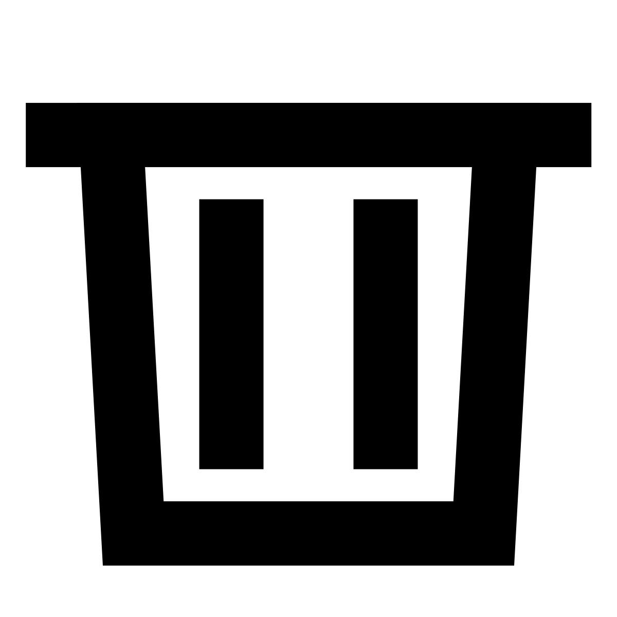 forma bold sharp style очистить корзину icon