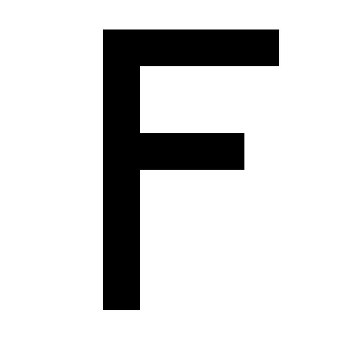 forma bold sharp style f icon