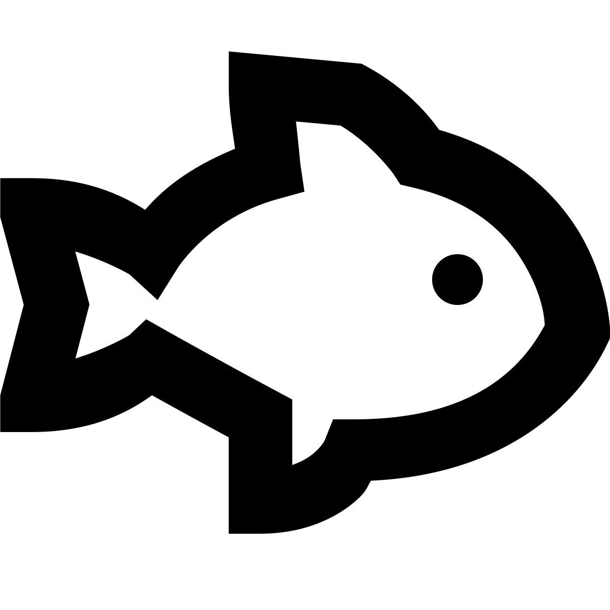 forma bold sharp style рыба icon
