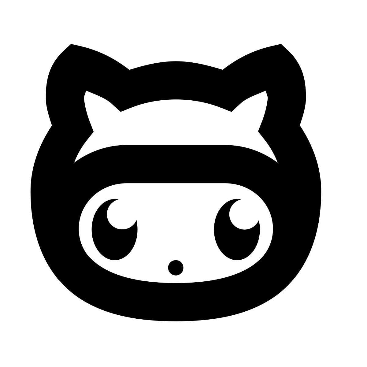 forma bold sharp style github octocat icon